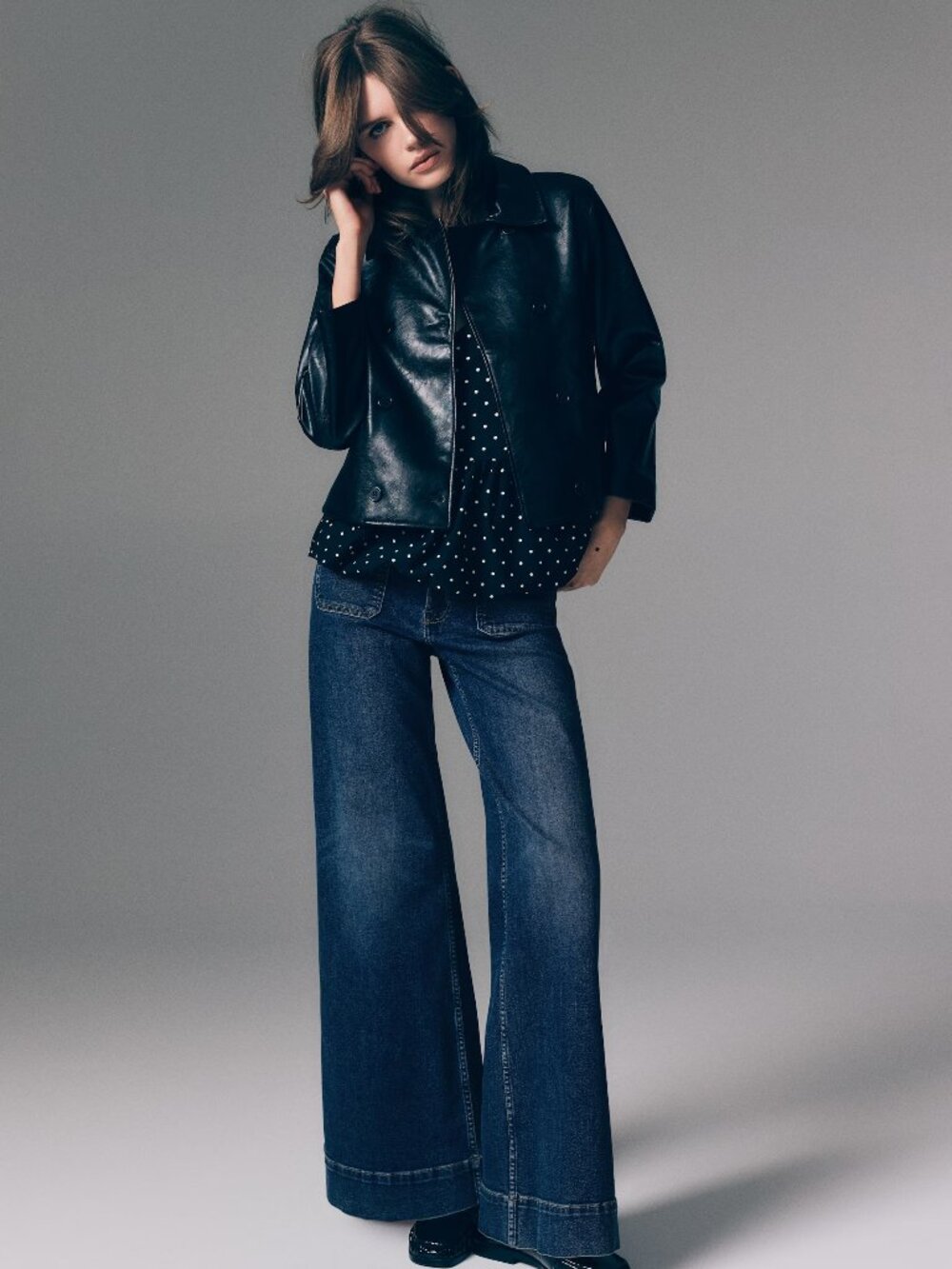H&M Wide High Waist Jeans - Picture 4 of 6